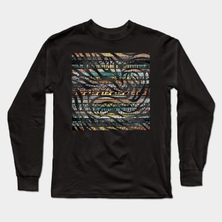 Tribal African Zebra Stripes Pattern Long Sleeve T-Shirt